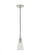 Sean Lavin Lustra 1-light dimmable small accent pendant with polished nickel finish and glass shade (7355|SLPD280CN)