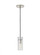 Sean Lavin Horizon 1-LT dimmable small accent pendant with polished nickel finish and glass shade (7355|SLPD277CN)