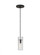 Sean Lavin Horizon 1-Light dimmable small accent pendant with nightshade black finish & glass shade (7355|SLPD277CB-L)