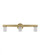 Kelly Wearstler Esfera 3-light dimmable LED medium bath vanity with natural brass finish (7355|KWBA27527NB)