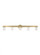 Kelly Wearstler Esfera 5-light dimmable LED large bath vanity with natural brass finish (7355|KWBA27627NB)
