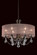 Vesca 6 Light 120V Chandelier in Black with Clear Radiance Crystal and White Shade (168|VA8306N-51R1)
