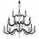 Napoli 20 Light 120V Chandelier in Black with Radiance Crystal (168|S7620N-51R)