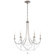 Verdana 6 Light 120V Chandelier in Antique Silver with Clear Optic Crystal (168|RJ1006N-48O)