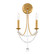 Verdana 2 Light 120V Wall Sconce in Heirloom Gold with Clear Optic Crystal (168|RJ1002N-22O)