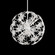 Esteracae 24IN 120V Pendant in White Luster with Radiance Crystal (168|DN1024N-306R)
