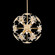 Esteracae 6 Light 120V Pendant in Antique Silver with Clear Radiance Crystal (168|DN1018N-48R)