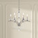 Priscilla 6 Light 120V Chandelier in Heirloom Silver with Clear Optic Crystal (168|BC7106N-44O)