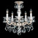 La Scala 5 Light 120V Semi-Flush Mount or Chandelier in Heirloom Bronze with Clear Radiance Crysta (168|5345-76R)