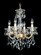 La Scala 4 Light 120V Chandelier in Antique Silver with Clear Radiance Crystal (168|5344-48R)