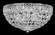 Petit Crystal 4 Light 120V Flush Mount in Aurelia with Radiance Crystal (168|1560-211R)