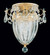Bagatelle 1 Light 120V Semi-Flush Mount in Aurelia with Clear Radiance Crystal (168|1239-211R)