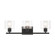 Vibrato 24 in. 3-Light Matte Black Transitional Vanity Light with Clear Glass Shades (21|D285M-3B-MB)