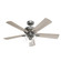 Hunter 52 inch Crestfield Matte Silver Ceiling Fan with LED Light Kit and Pull Chain (4797|52534)
