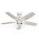 Hunter 44 inch Gatlinburg Matte White Ceiling Fan with LED Light Kit and Handheld Remote (4797|52426)