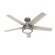 Hunter 52 inch Burroughs Matte Silver Ceiling Fan with LED Light Kit and Handheld Remote (4797|52423)