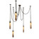 Flint 5 Light LED Multi-Drop Pendant (133|519275WB)