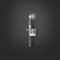 Amadeus 1 Light 120V Wall Sconce in Etruscan Gold with Optic Haze Quartz (168|S9319-23OH)