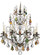 Bordeaux 8 Light 120V Chandelier in Antique Silver with Clear Heritage Handcut Crystal (168|5771-48H)