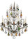 Bordeaux 8 Light 120V Chandelier in French Gold with Clear Heritage Handcut Crystal (168|5771-26H)