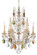 Bordeaux 6 Light 120V Chandelier in Heirloom Bronze with Clear Heritage Handcut Crystal (168|5770-76H)