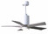 Patricia-5-42'' Five Blade Ceiling Fan-5CCT Integrated LED-Gloss White Finish-Barn Wood Tone Blad (230|PA5-WH-BW-42)