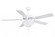 America 3-speed ceiling fan in gloss white finish with 52'' white blades and light kit (2 x GU2 (230|AM-TW-WH-52-LK)