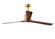 Nan XL 6-speed ceiling fan in Brushed Brass finish with 72” solid walnut tone wood blades (230|NKXL-BRBR-WA-72)