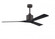 Nan 6-speed ceiling fan in Textured Bronze finish with 60” solid matte black wood blades (230|NK-TB-BK-60)