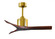 Mollywood 6-speed contemporary ceiling fan in Brushed Brass finish with 42” solid walnut tone bl (230|MW-BRBR-WA-42)