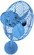 Michelle Parede vintage style wall fan in Agua Marinha (Light Blue) finish. (230|MP-LTBLUE-MTL)