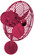 Michelle Parede vintage style wall fan in Rubi (Red) finish. (230|MP-RED-MTL)