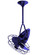 Jarold Direcional ceiling fan in Safira (Blue) finish with metal blades. (230|JD-BLUE-MTL)