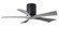 Irene-5H five-blade flush mount paddle fan in Matte Black finish with 42” solid barn wood tone b (230|IR5H-BK-BW-42)