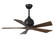 Irene-5 five-blade paddle fan in Matte Black finish with 42'' solid walnut tone blades. (230|IR5-BK-WA-42)