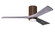 Irene-3HLK-52'' Three Blade Flush Mount Paddle Fan-5CCT Integrated LED-Walnut Tone Finish (230|IR3HLK-WN-BW-52)