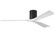 Irene-3H three-blade flush mount paddle fan in Matte Black finish with 60” solid matte white woo (230|IR3H-BK-MWH-60)