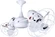 Duplo Dinamico - Rotational Ceiling Fan - Gloss White Finish - Metal Blades (230|DD-WH-MTL)