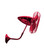 Bruna Parede wall fan in Rubi (Red) finish. (230|BP-RED-MTL)