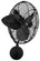 Bruna Parede - Directional Wall Fan - Matte Black Finish - Metal Blades (230|BP-BK-MTL)
