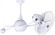 Brisa 2000 - Rotational Ceiling Fan - Gloss White Finish - Metal Blades (230|B2K-WH-MTL)