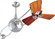 Brisa 360° counterweight rotational ceiling fan in Polished Chrome finish with solid sustainable (230|B2K-CR-WD-Damp)