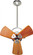 Bianca Direcional ceiling fan in Polished Chrome finish with solid sustainable mahogany wood blade (230|BD-CR-WD)