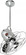 Bianca Direcional - Directional Ceiling Fan (Interior) - Polished Chrome Finish - Metal Blades (230|BD-CR-MTL)