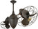 Ar Ruthiane 360° dual headed rotational ceiling fan in bronzette finish with metal blades. (230|AR-BZZT-MTL)