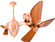 Ar Ruthiane - Rotational Ceiling Fan - Brushed Copper Finish - Mahogany Tone Blades (230|AR-BRCP-WD)