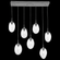 Meteo Linear 5pc Multi-Pendant (Bulb) (1289|PLB0063-05-CS-S-C01-E2)