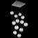 Aster Square 12pc Multi-Pendant (Bulb) (1289|CHB0062-12-GP-B-C01-E2)