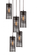 Downtown Mesh Round 3pc Multi-Pendant (1289|CHB0020-03-BB-0-C01-E2)
