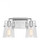 Crofton Modern 2-Light Bath Vanity Wall Sconce in Chrome Finish With Clear Glass Shades (7725|DJV1032CH)